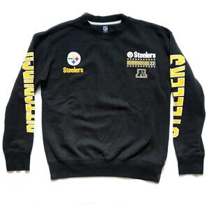 Pittsburgh Steelers NFL Multi-print Black Sweatshirt Vintage Medium